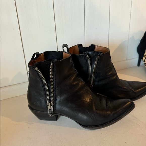 Black Frye Double zip booties - Picture 5 of 11